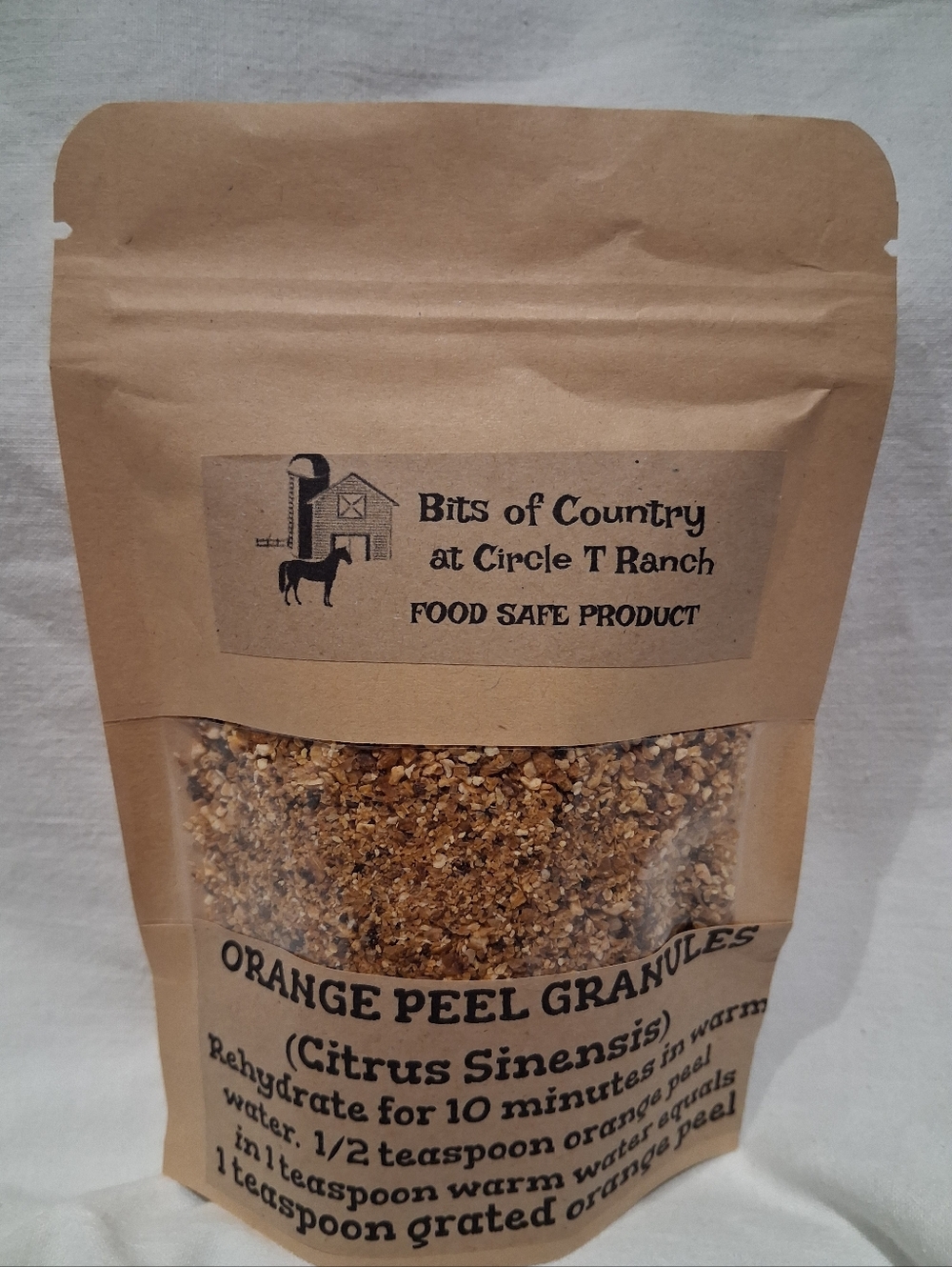 Orange Zest (Dried & Grated)